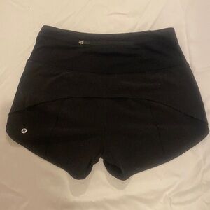 Lululemon black Speed Up shorts